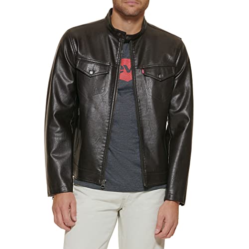 Image of Levi's Men's Faux Leather Racer Jacket