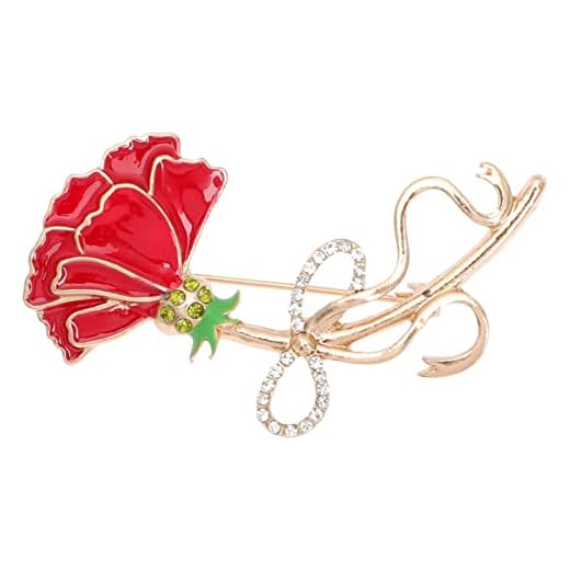 USHOBE Broche De Clavel Broches Para Mujer Women Clip De Broche De Diamantes De Imitación Alfiler En El Ojal Broche De Metal Broches De Novia Broche Retro Perder Aleación Antiguo Pedrería