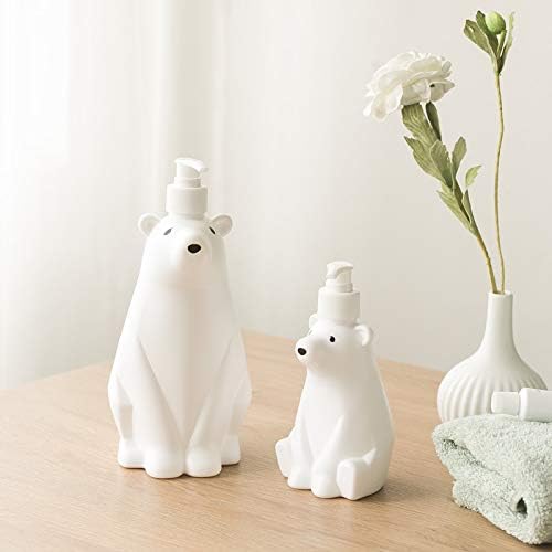 Miniatura 4 de Gaolinci Lindo dispensador de jabón y loción de oso polar para cocina o baño, color blanco