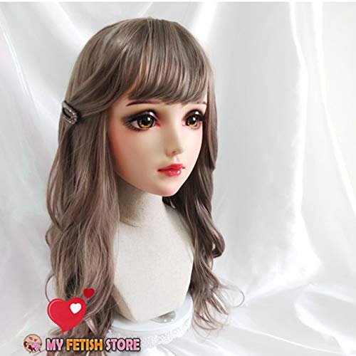 Amazon.co.jp: (Fei) Half Head Kigurumi Mask 目とウィッグの美しい