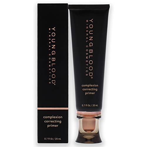 Youngblood Clean Luxury Cosmetics CC Perfecting Primer, Bare | Tinted CC Primer Primer Natural Mineral Moisturizing Color Corrector| Cruelty-Free, Paraben-Free, Vegan