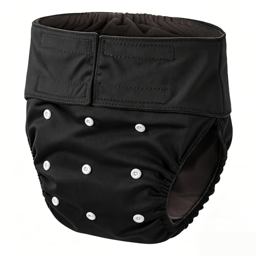 Adjustable Adult Cloth Diaper Covers with Absorbent Liner Reusable Incontinence Pads Waterproof Pants Universal Pad for Women Men for Urinary Leakage Washable Diaper Underwearfor 99188 lbs