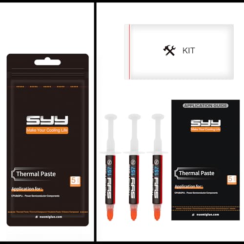 Image of SYY Thermal Paste with Tool kit, 15 Grams CPU Paste Thermal Compound Heatsink for IC /Processor /CPU /GPU /All Coolers
