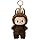 Piegricdiat Labubu Keychain, Modern Home Decoration Keychain, Collection Keychain,Labubu Decorative Accessories Key chain (Brown)