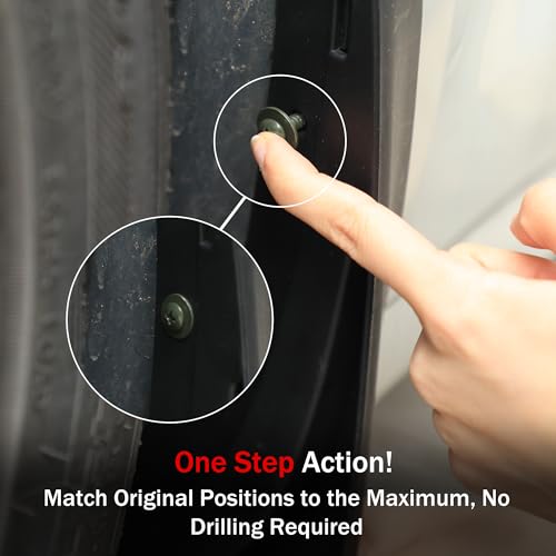Image of Mud Flaps Accessories for Tesla Model Y 2025 - Fenders Perforation-Free Durable All-Weather Fenders, Model fits with Tesla Model Y 2025, Not Fit to The New Model Y(Set of 4)