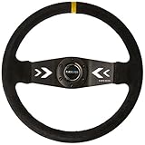 NRG Innovations RST-022S-Y Reinforced Steering Wheel (NRG Arrow cut out two spoke 350mm Sport Stereing Wheel)