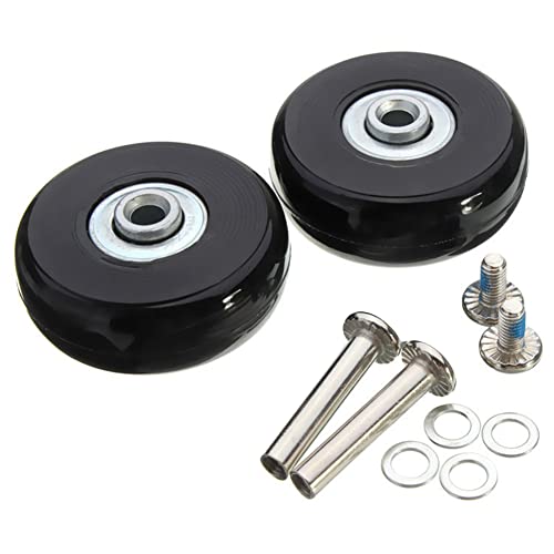2pcs Ruedas De Repuesto Para Maleta De Equipaje,Morechioce Ruedas De Equipaje Ruedas De Patín En Línea De Metal De Goma Kits De Reparación De Ruedas De Maleta De Equipaje,90mmx24mm 2pcs Ruedas De Repuesto Para Maleta De Equipaje,Morechioce Ruedas De Equipaje Ruedas De Patín En Línea De Metal De Goma Kits De Reparación De Ruedas De Maleta De Equipaje,90mmx24mm