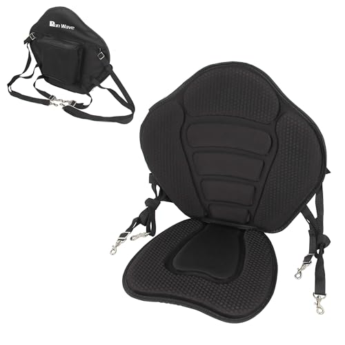Kayak Seat Luxurious Padded Canoe SUP Seat Adjustable Boat Seat Comfortable Composite Quick Dry...