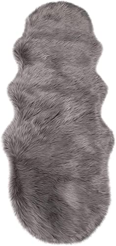 WOLTU Tapis en Fausse Fourrure Moelleux, Tapis Peau de Mouton Synthétique d'Imitation Toison...