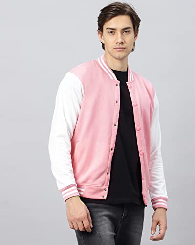 Image of BE SAVAGE Men's Cotton Blend Standard Length Bomber Jacket