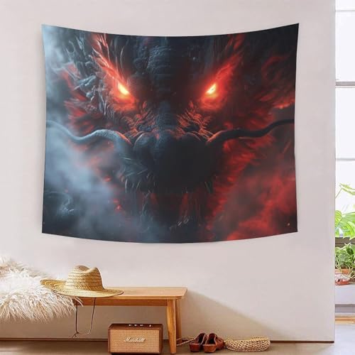 Loong Tapisserie murale en tissu grand format 150x200 pour salon moderne