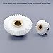 1pcs 1:2 Bevel Gear 1M 20 40 Teeth White POM Equal Diameter 90 Degrees Plastic Gears Bore 5-12mm Industrial Bearings Gears(1M 40T-Bore 10mm)