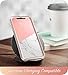 i-Blason Cosmo Full-Body Bumper Case with Built-in Screen Protector for iPhone XR 2018 Release, Pink Marble, 6.1