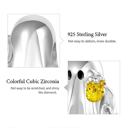 Image of GNOCE Halloween Charm Bracelet Fit Pandora Beads for Women Gift