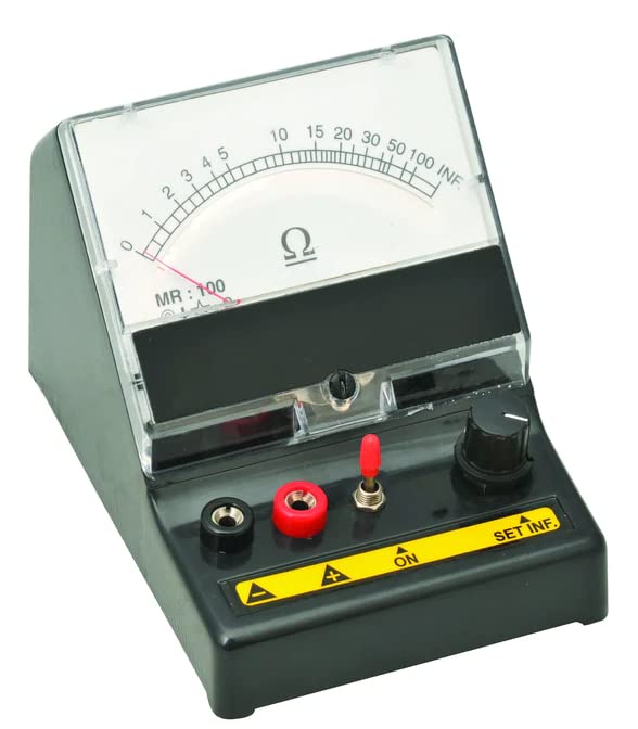 King Mariot Medical EquipmentsPortable Large Ohmmeter 0-100 Ohms Large Display Experiment Laboratory Demonstration Chemistry Laboratory Experiments