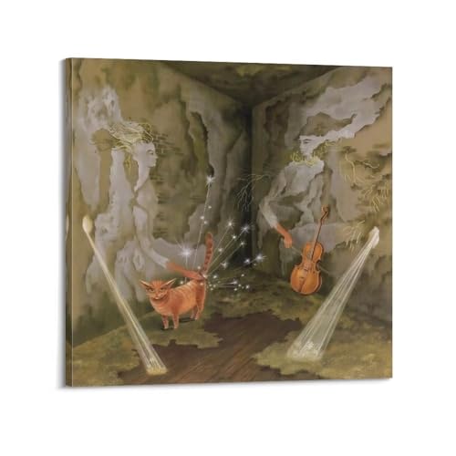 Lienzo de Remedios Varo El saludo del gato, arte que inspira paz en tu dormitorio