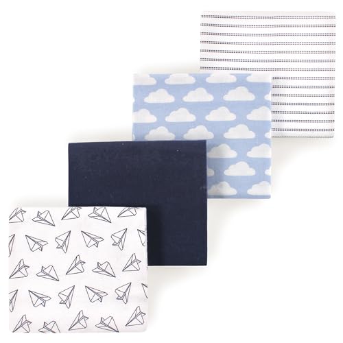 Image of Luvable Friends Little Treasure Flannel Receiving Blankets 4pk