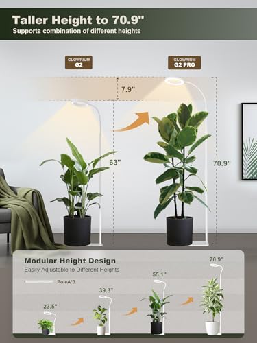 GLOWRIUM 24W Adjustable Height Grow Light