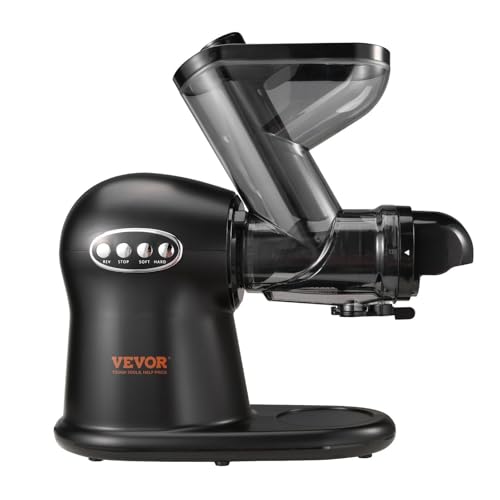 Slow Masticating Juicer, 2-Speed Mode Cold Press Juicer Machine with Reverse Function, Quiet Motor Slow Juicer, Juice Extractor Maker Easy to Clean with Brush, for High Nutrient Fruit Vegetable