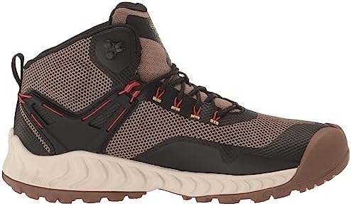 KEEN Men's NXIS Evo Mid Height Waterproof Fast Packing Hiking Boots, Brindle/Citronelle, 13 | Image 5