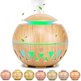 Miglior Diffusore Oli Essenziali ultrasuoni per il Tuo Benessere KDISHKRA Diffusore di Oli Essenziali 160ml Ultrasuoni Umidificatore, Diffusore di Aromi con Connessione USB e 7 Colori LED e pegnimento Automatico Senza Acqua per Ufficio Casa Soggiorno Camera