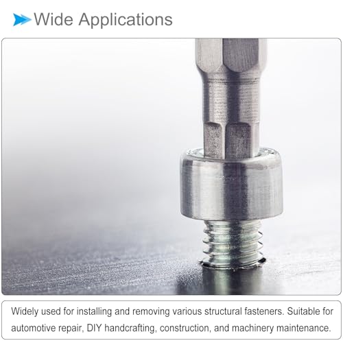 Image of 6-Point Socket, 1 /4 inch Drive 12mm Deep, Polished Chromed CR-V Metric Deep and Shallow Impact Socket - (Applications: for Ratchet Torque Electric Wrenches Car Repair), 2-Pieces