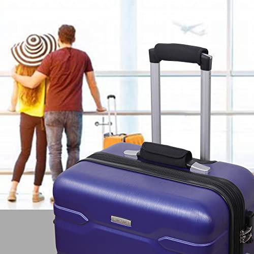 Vigorport 2 Pack Luggage Handle Wrap, Bright Comfortable Luggage Identifiers/Tags/Markers/Grips For Suitcases Unique Travel Accessories (Black, 2 Pack) #TOP1