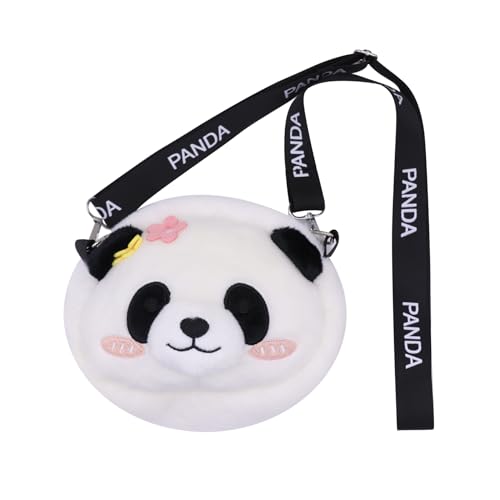 Cute Panda Plush Crossbody Purse Small Fluffy Satchel Shoulder Bag Messenger Bag Handbag Purse for Women2