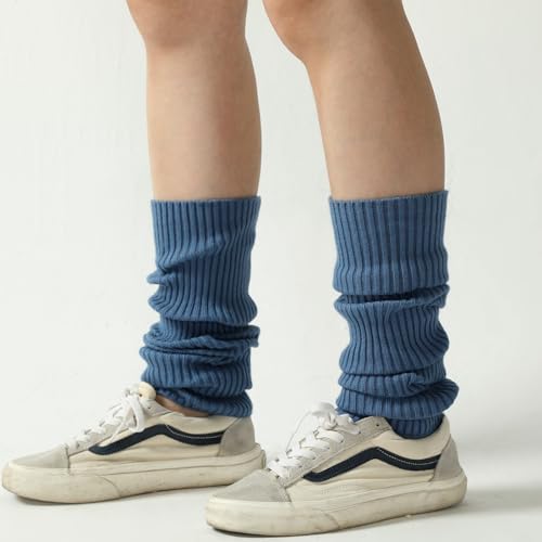 Image of Nanxson Knit Ribbed LegWarmer Women Knit Calf Accessories Leg Sleeves | Solid Neon Boot Socks,Y2K 80s Women's Lolita LegWarmer,Sports Party Yoga Dance Accessories,Winter Ankle Heap Kawaii Sock