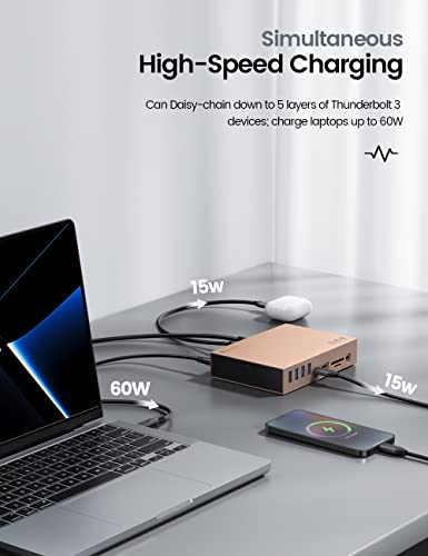 Yottamaster 40Gbps USB 4 Dock Compatible with Thunderbolt 3/4 - Image 4