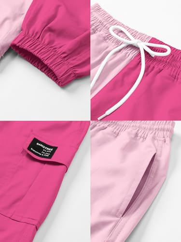 Image of SANGTREE Girls & Womens Drawstring Cargo Jogger Pants,3 Years - Women 3XL