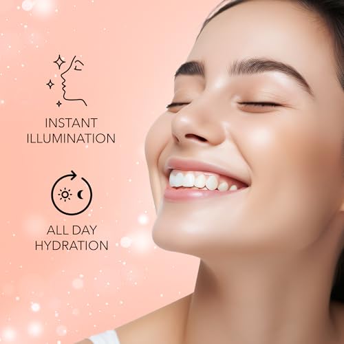 Image of FACES CANADA Strobe Cream Mini- Peach, 18ml | Primer + Highlighter + Moisturizer | Shea Butter & Hyaluronic Acid | Intense Hydration | Flawless Radiant Dewy Skin | Illuminating & Glowing Makeup Base