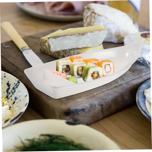 Bandeja para sushi forma de barco melamina miniatura 4