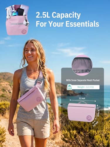 Image of niphean IPX7 Waterproof Fanny Pack, Magnetic One-Hand Closure Dry Bag