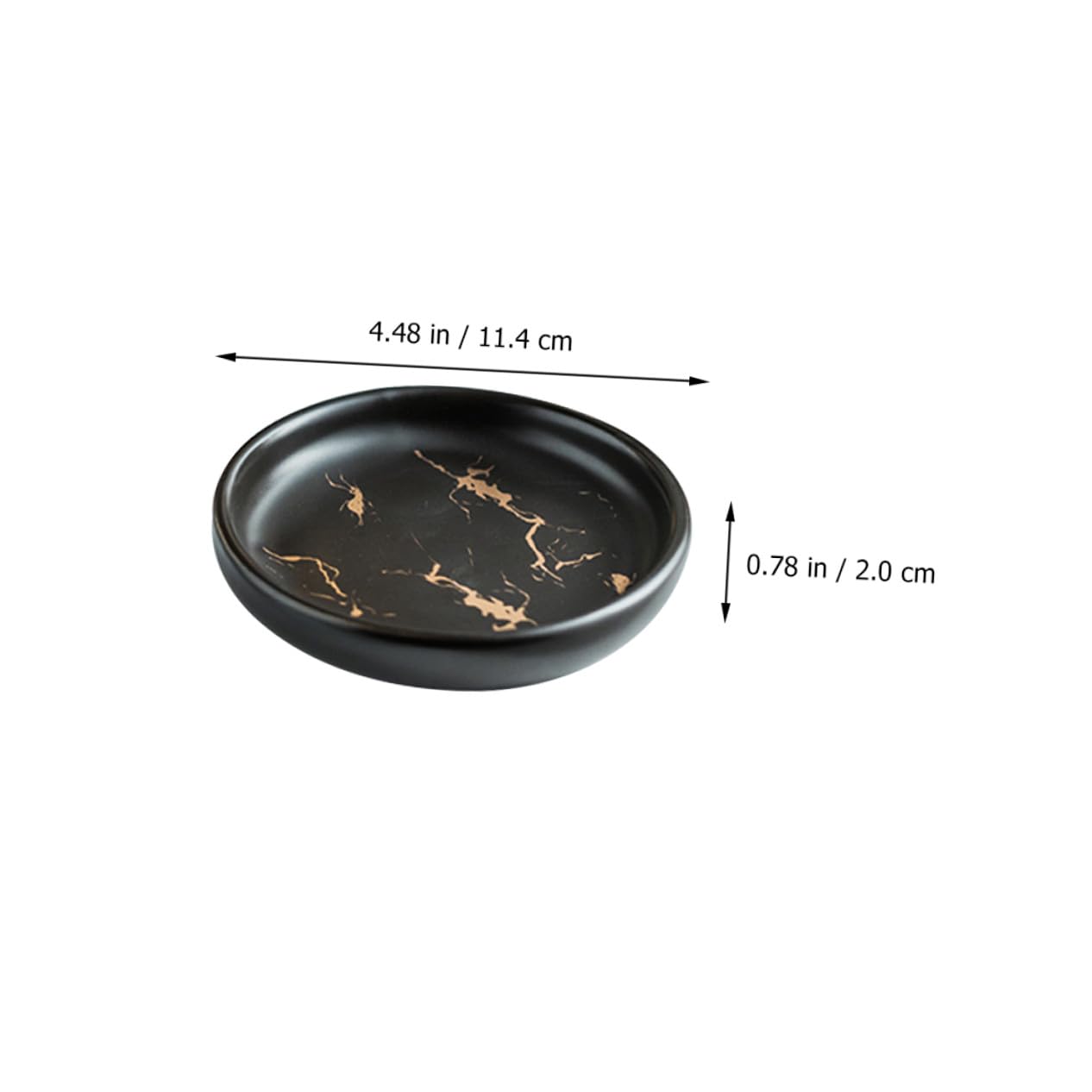 Cabilock Conjunto de Accesorios de Baño de Cerámica Negro Bandeja de Jabón y Vaso para Cepillo de Dientes Portátil y Fácil de Almacenar para Hombres y Mujeres