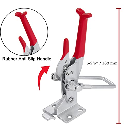 Accessbuy AC089 Heavy Duty Large Toggle Clamp Latch,2000Lbs Holding Capacity,Self-Lock U-Bolt Adjustable Latch thumb #6