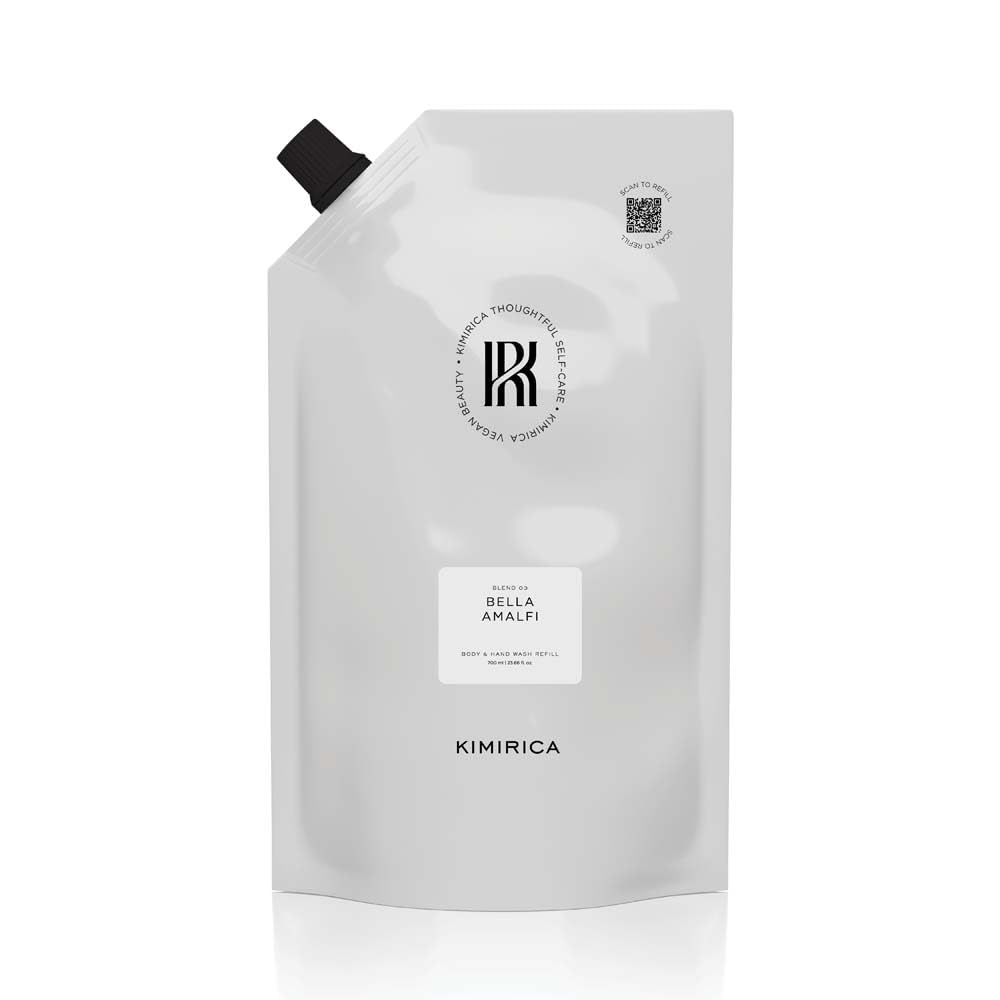 Kimirica Handwash Refill Bella Amalfi Body & Hand Wash 700ml Spout Pouch | Hydrating & Soothing | With Vetiver, Lavender & Vitamin E-picture-44
