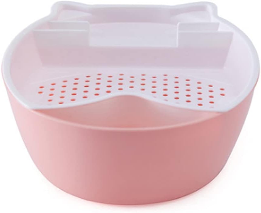 Lazy Fruit Plate Drain Basket to Eat with Mobile Phone Holder