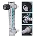 Heayzoki Tube Type Acylic Flowmeter, Air Flowmeter Oxygen Flowmeter, Flowmeter 2.5-25 LPM Meter with Control Valve for Oxygen/Air/Gas