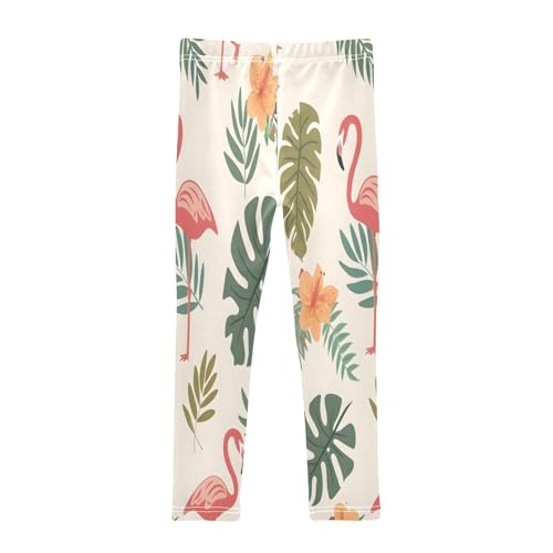 Toddler Girls Leggings Printed Yoga Pants Leggings Tropical Flamingo Coffee Themed for Kids2