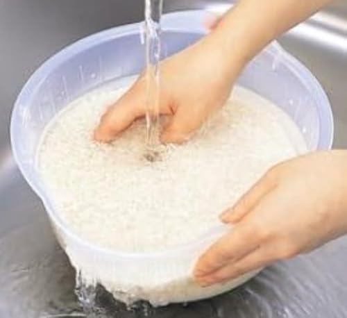 素早くお米がとげる 米とぎ 米研ぎ 水切り ざる ボウル ボール 米とぎにも使える 深型ざる 時短調理 キッチン用品 便利グッズ 主婦