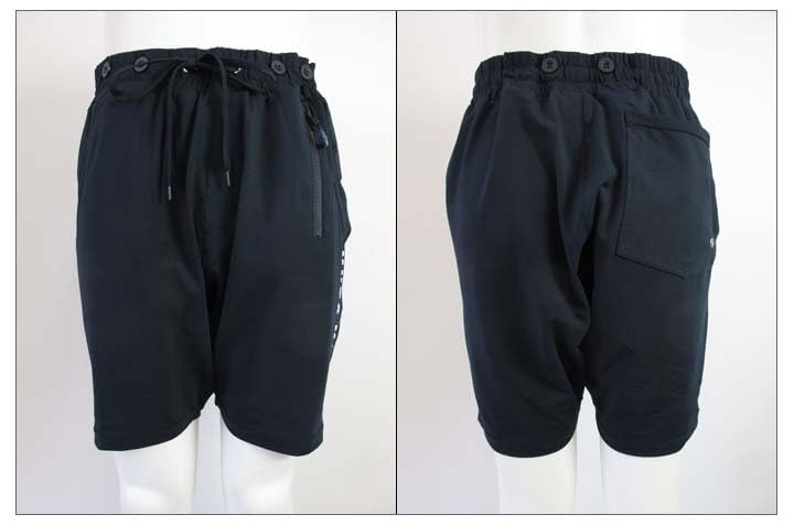 新品タグ付 muta MARINEラッシュガードジョガーパンツ L ブラック ムータ）Muta muta MARINE ラッシュショートパンツ サイドロゴ Safari