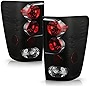ACANII - For Black Smoke 2004-2015 Titan Pickup Tail Lights Lamps Taillights Taillamps Driver Passenger Side Replacement