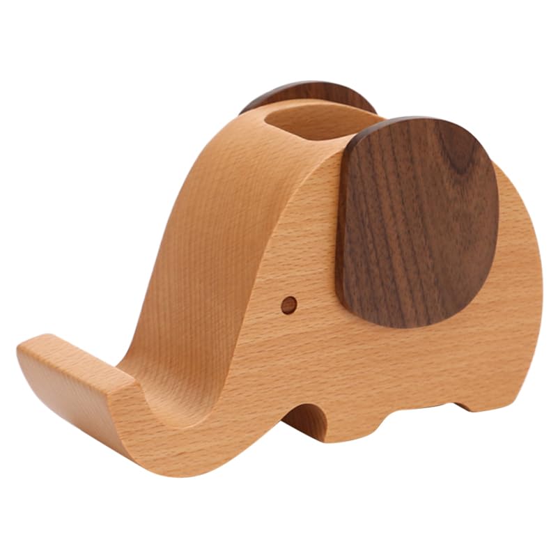 Support de téléphone en bois Sewroro contre le désordre du bureau