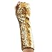 Women Girls Fashion Sparkly Sequins Long Fingerless Novelty Elastic Glitter Rave Party Concert Costume Gloves