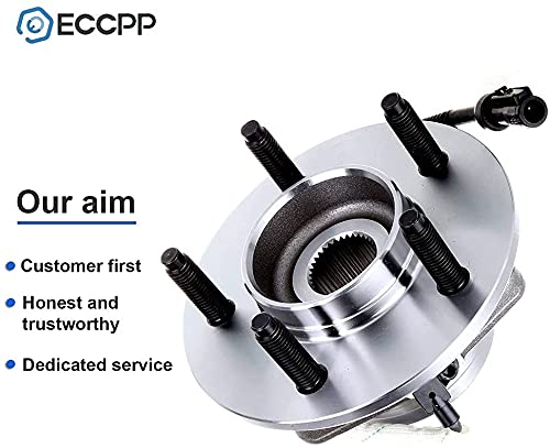 ECCPP Front Wheel Bearing and Hub Assembly Compatible for Ford F-150 2000-2003, for Ford F-150 Heritage 2004 Wheel Hub Bearings W/ABS 5-Lug 515029 x2 (Only for 4WD) by ECCPP - Image 7