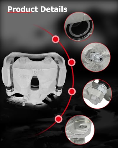 Image of cciyu 19B2714 19B2715 Front Left & Right Brake Calipers With Bracket For Toyota For Avalon 2005-2007,For Toyota For Camry 2005-2006,For Toyota For Sienna 2004-2010,For Toyota For Solara 2004-2008