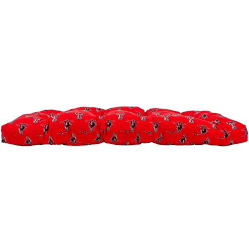 Image of College Covers Everything Comfy Texas Tech Red Raiders Indoor Outdoor Settee Loveseat Bench Cushions