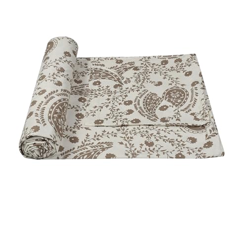 Image of Bedding Set Combo of Double Bed Duvet Cover Set with Fitted Bedsheet & 2 Pillow Covers | 300 TC Cotton Fabric | Zipper Closure |All Round Elastic|Warm Stuff|SED 052|White Phulkari