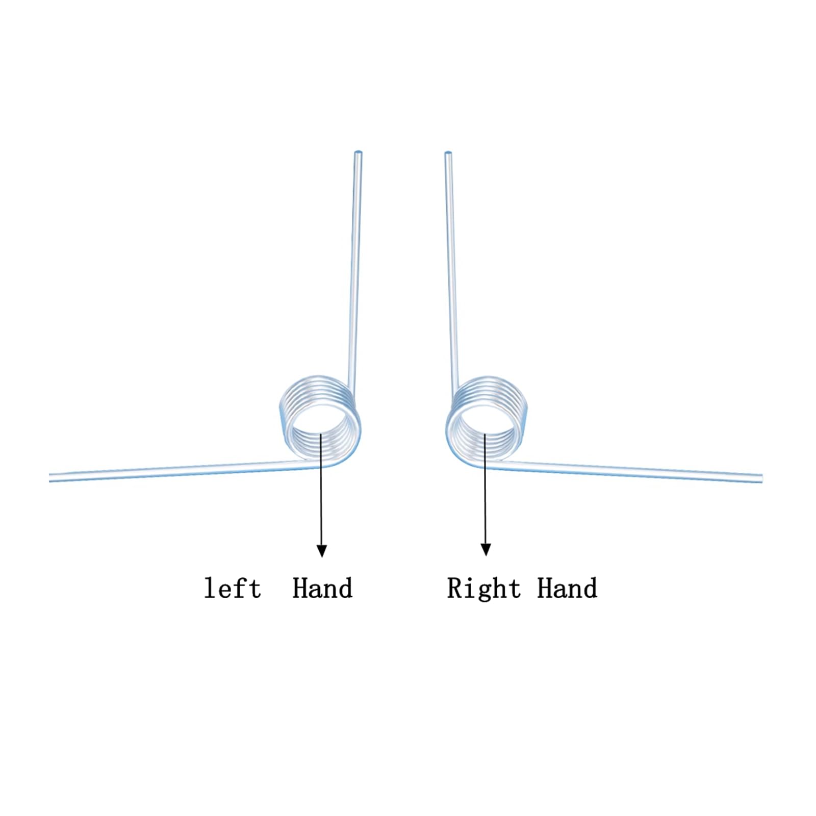 5er-Set V-förmige Torsionsfedern Aus Edelstahl – 1,6 Mm Drahtstärke, 10 Mm Außen-Ø, Verschiedene Winkel (45–270°)